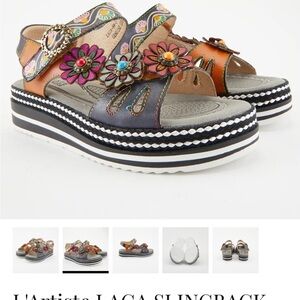 Women’s size 39 L’ARTISTE GENUINE LEATHER SPRING STEP sandals